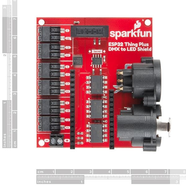 SparkFun ESP32 Thing Plus DMX to LED Shield - Image 2