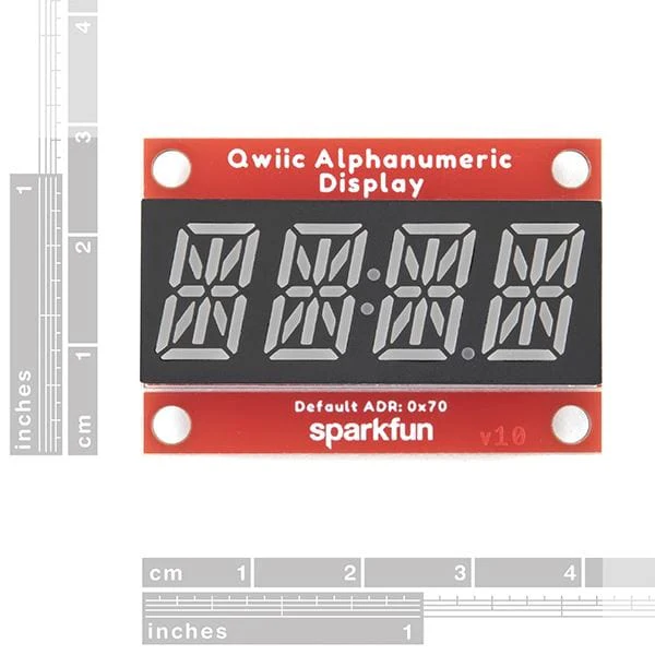 SparkFun Qwiic Alphanumeric Display - Red - Image 5