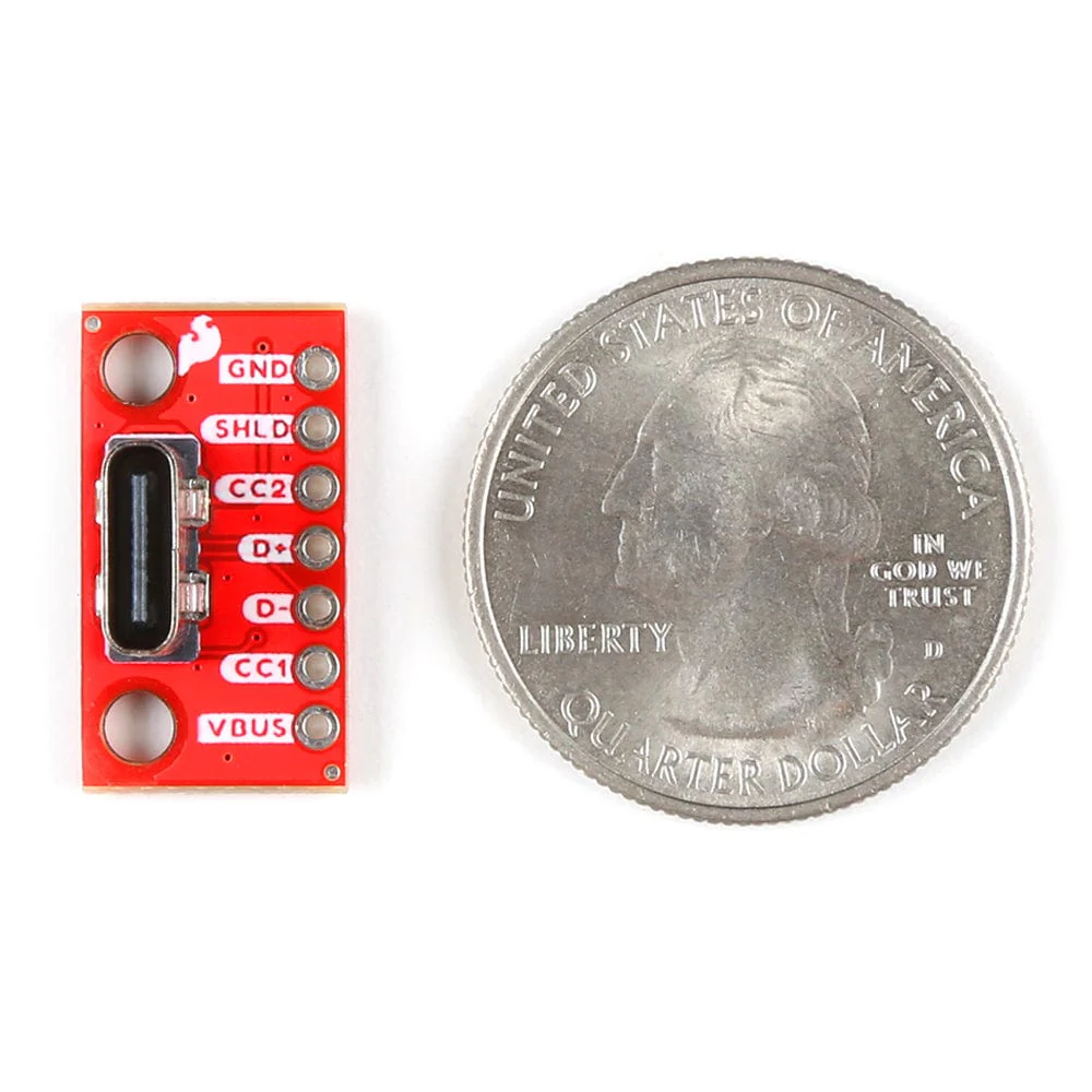 SparkFun USB-C Breakout - Vertical - Image 4