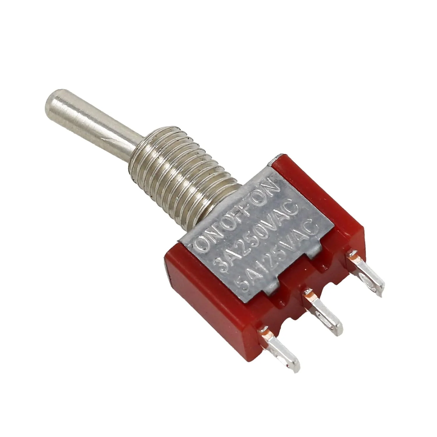 SPDT ON-OFF-ON Latching Miniature Toggle Switch - Image 2
