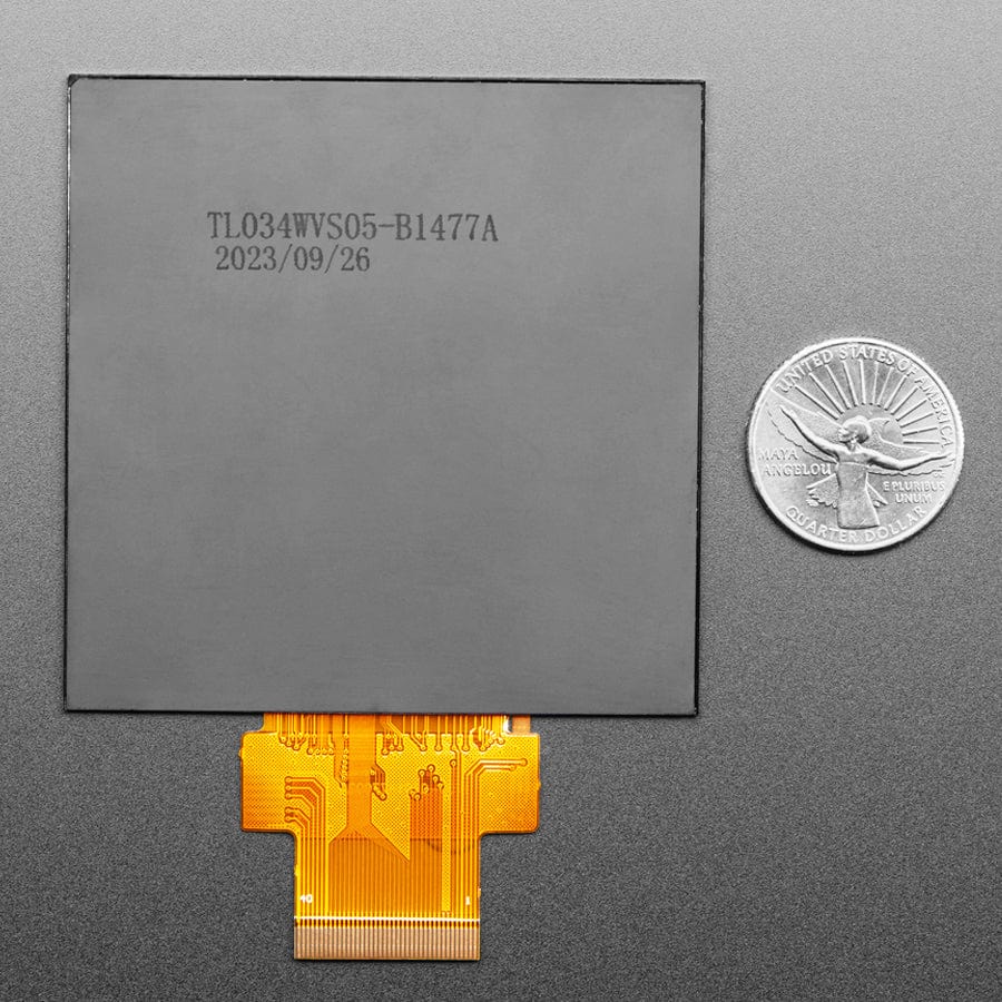 Square RGB TTL TFT Display - 3.4" 480x480 No Touchscreen - TL034WVS05-B1477A - Image 3