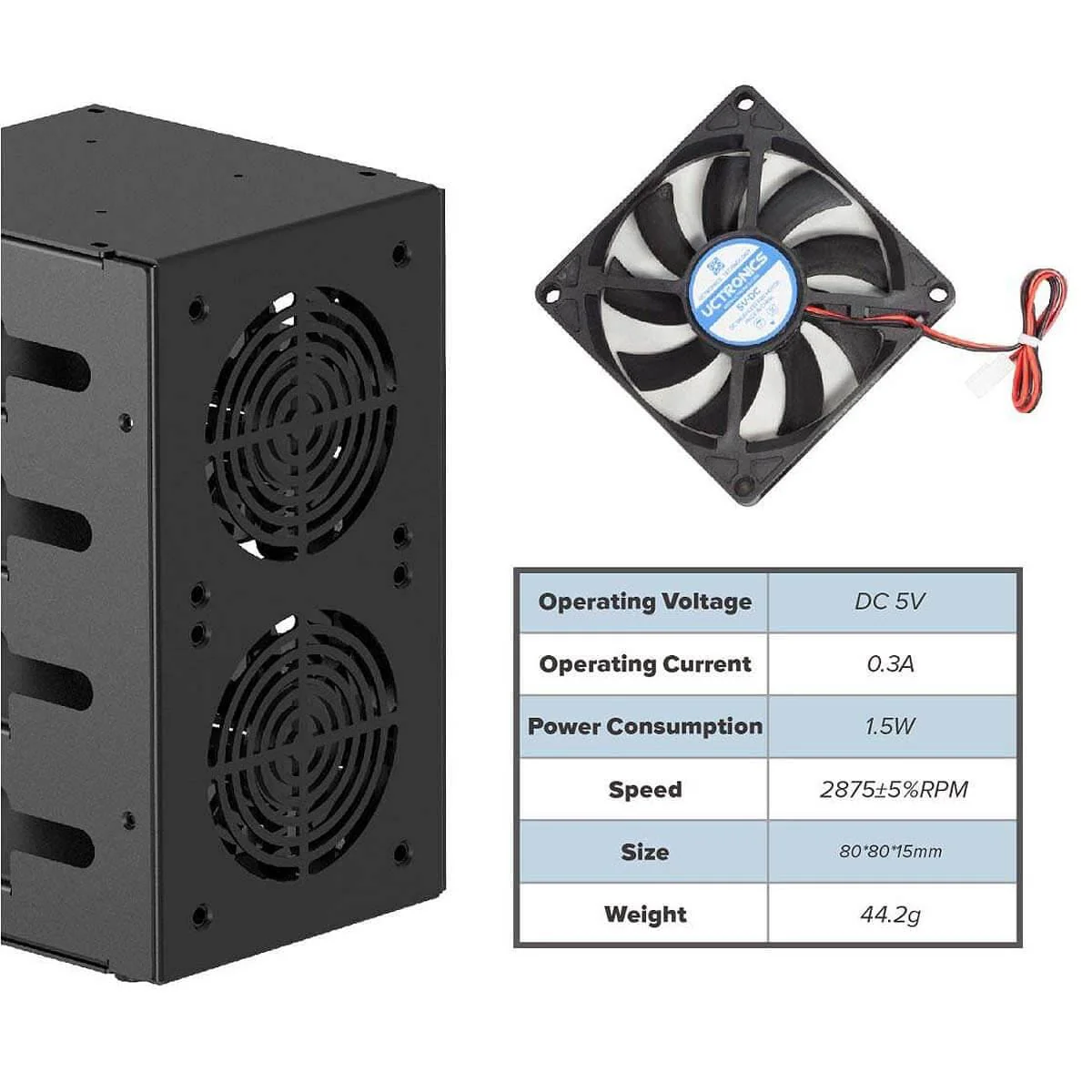 Uctronics SSD Cluster Case for Raspberry Pi - Image 5