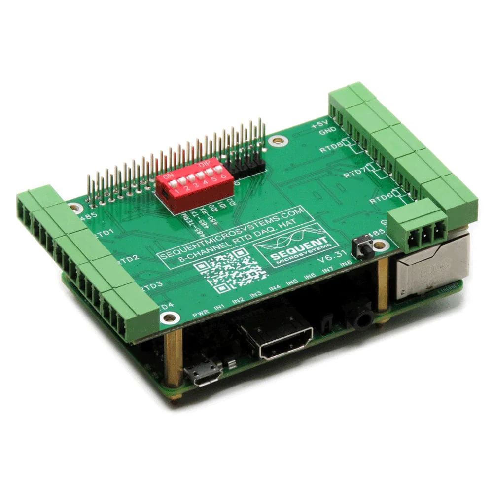 RTD Data Acquisition 8-Layer Stackable HAT for Raspberry Pi [Discontinued] - Image 6