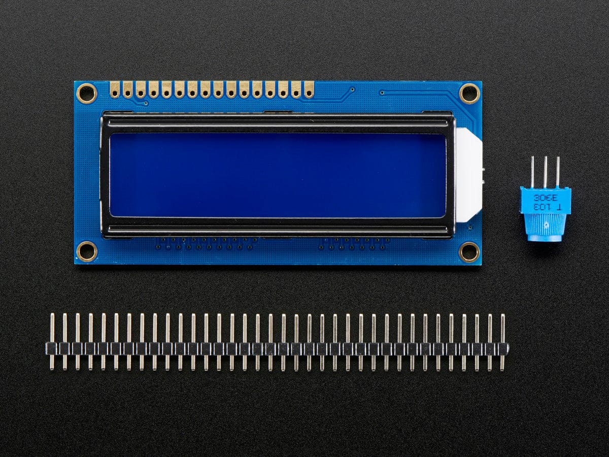 Standard LCD 16x2 + extras (white on blue)