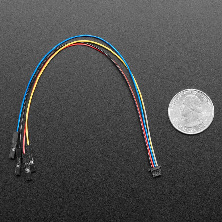 STEMMA QT / Qwiic JST-SH 4-pin Cable to Female Jumper Wires (150mm) - Image 4