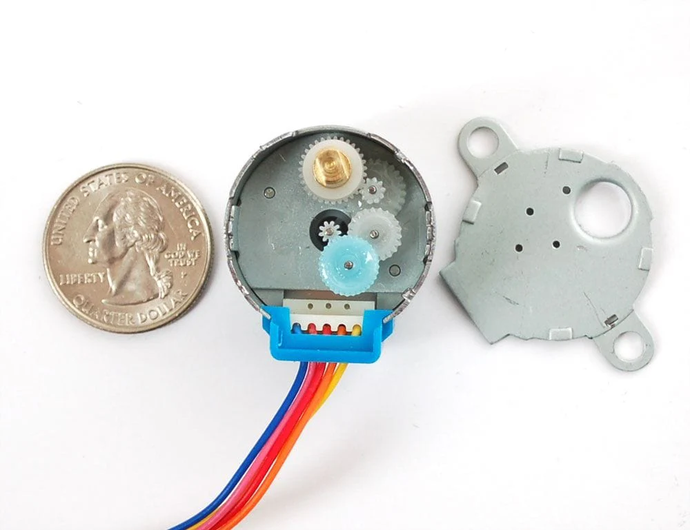 Stepper Motor - Small Reduction 5-Wire (512 Step) [discontinued] - Image 2