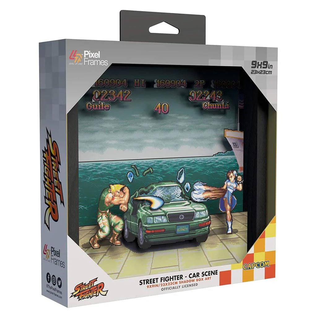 Street Fighter: Car Scene Pixel Frame (9x9") [Discontinued] - Image 2