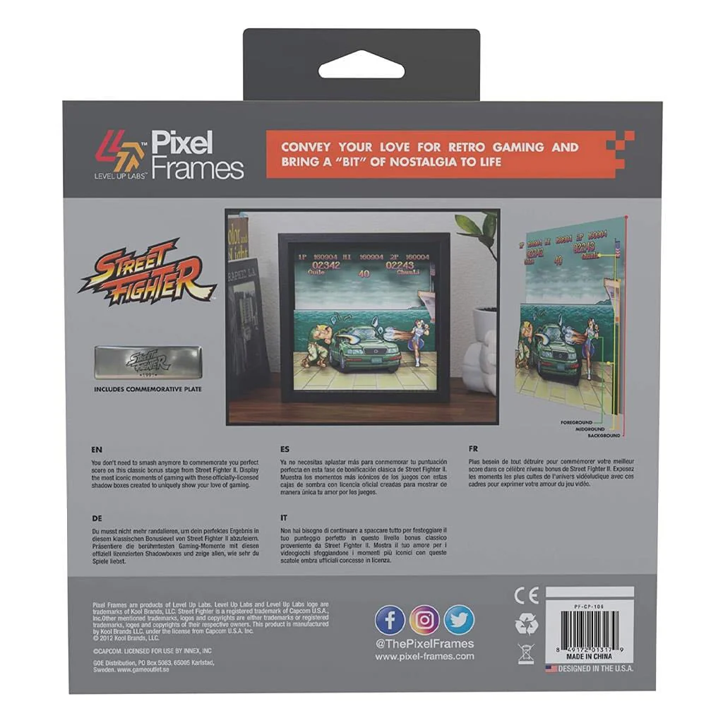 Street Fighter: Car Scene Pixel Frame (9x9") [Discontinued] - Image 5