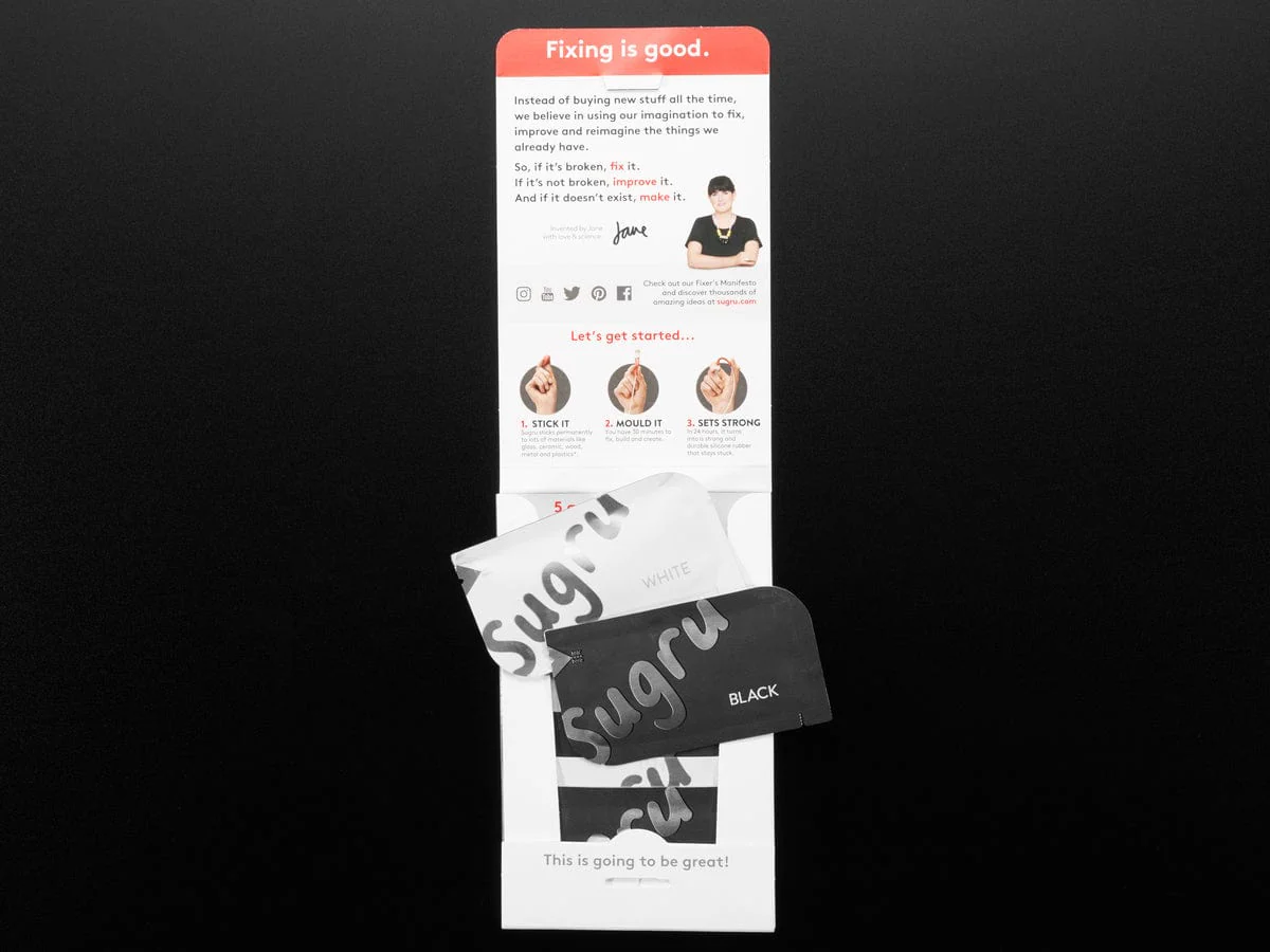 Sugru - Black and White Pack [Discontinued] - Image 2