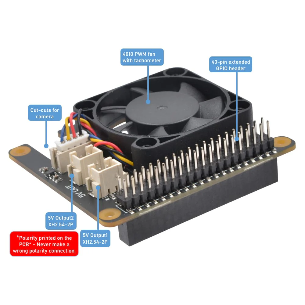 SupTronics X-FAN40 PWM Fan HAT - Image 7