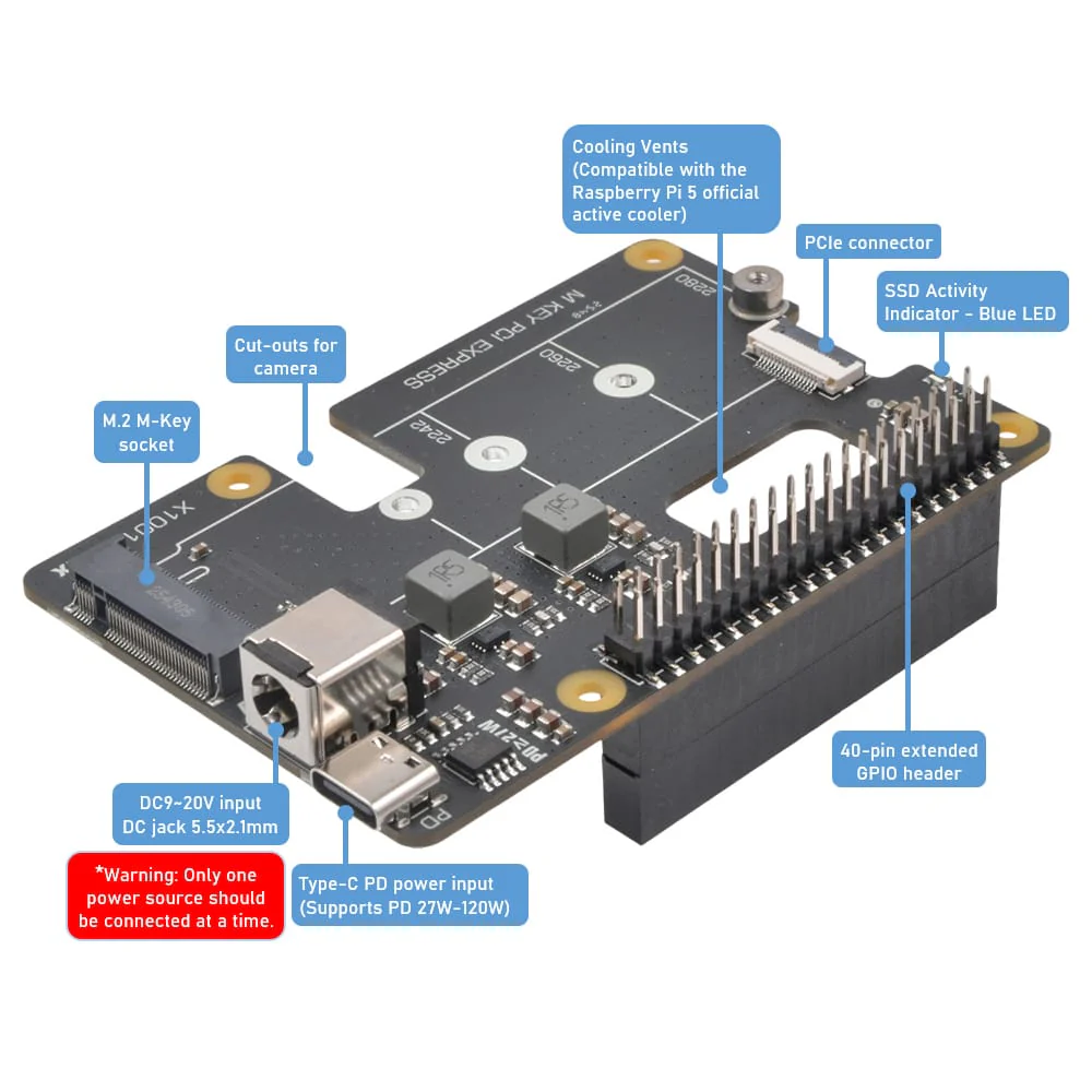 SupTronics X1001-MAX High-Power NVMe Add-on for Raspberry Pi 5 - Image 7