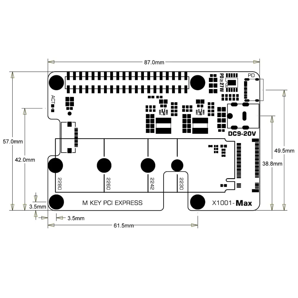 SupTronics X1001-MAX High-Power NVMe Add-on for Raspberry Pi 5 - Image 8