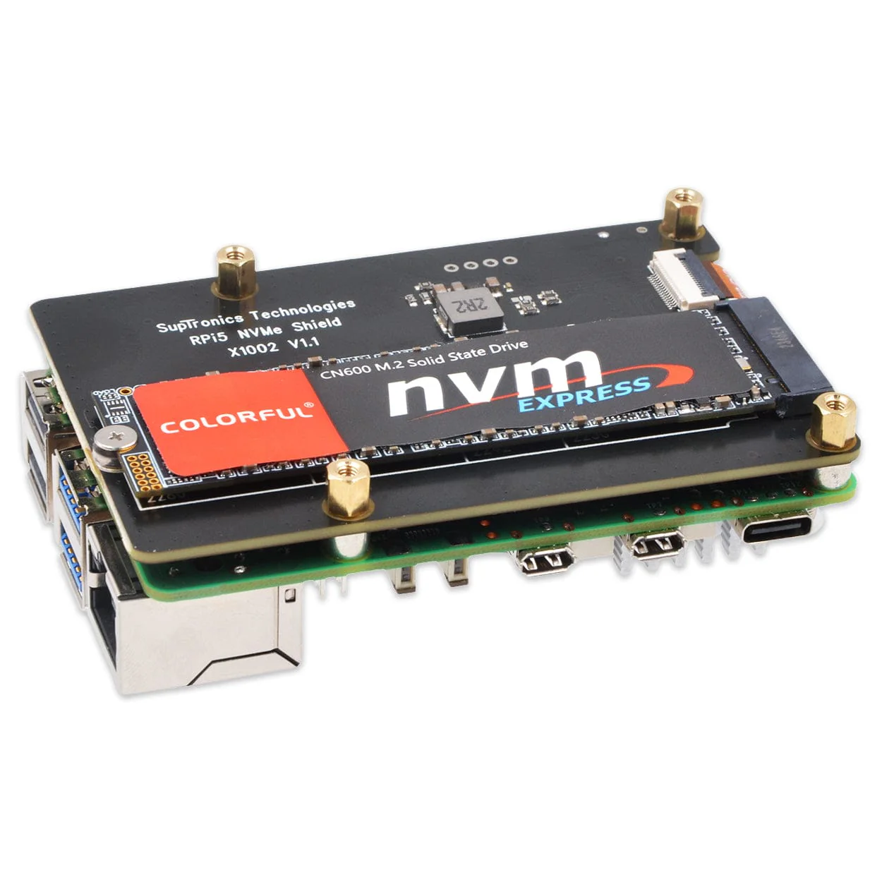 SupTronics X1002 Bottom-Mount NVMe Add-on for Raspberry Pi 5 - Image 5