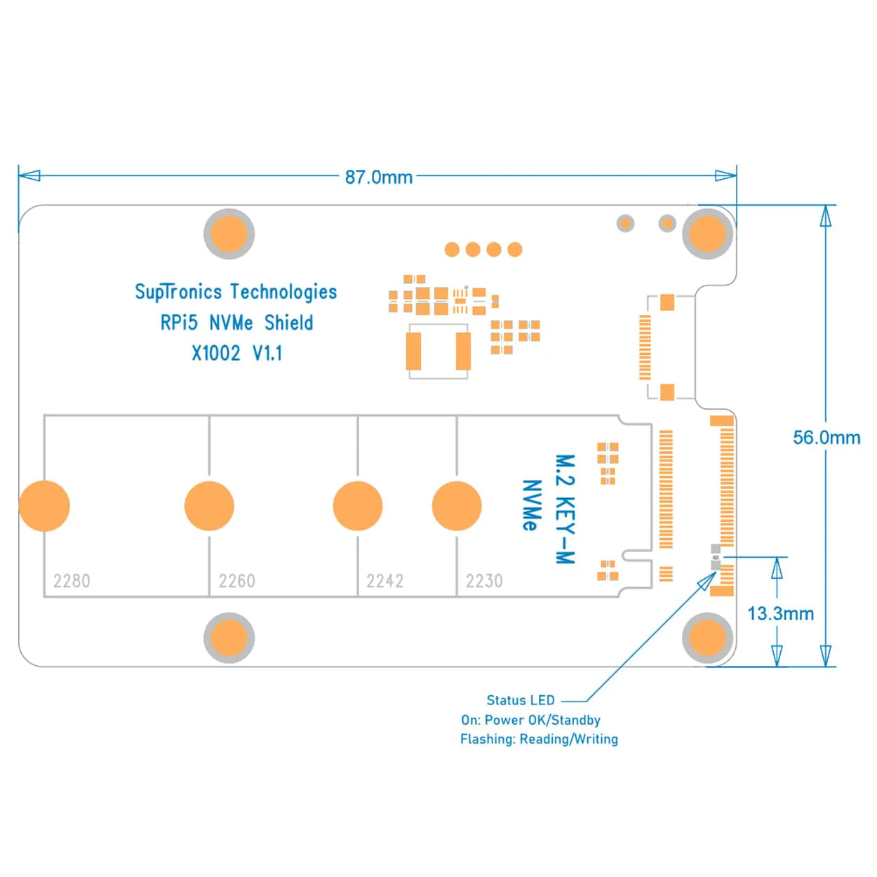 SupTronics X1002 Bottom-Mount NVMe Add-on for Raspberry Pi 5 - Image 7