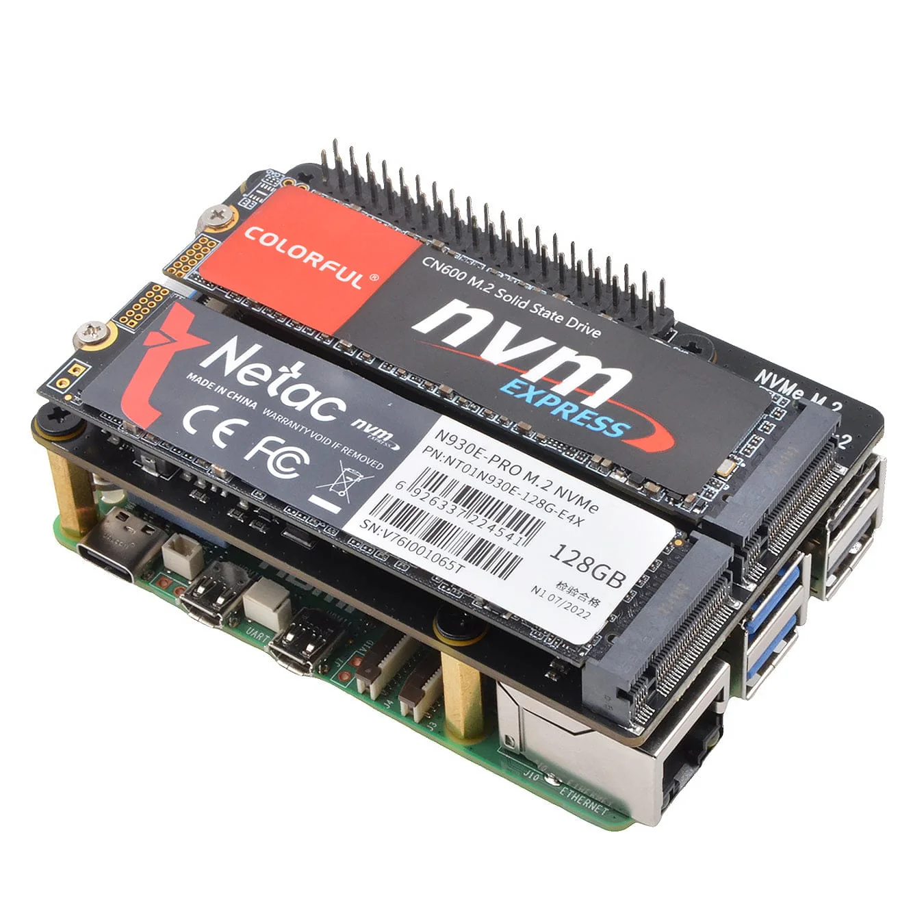 SupTronics X1004 Dual NVMe Add-on for Raspberry Pi 5 - Image 3