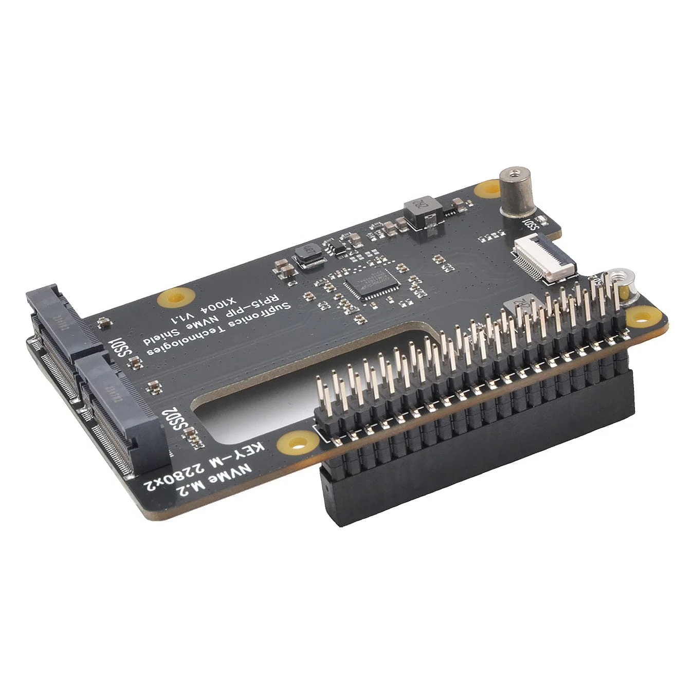 SupTronics X1004 Dual NVMe Add-on for Raspberry Pi 5 - Image 4