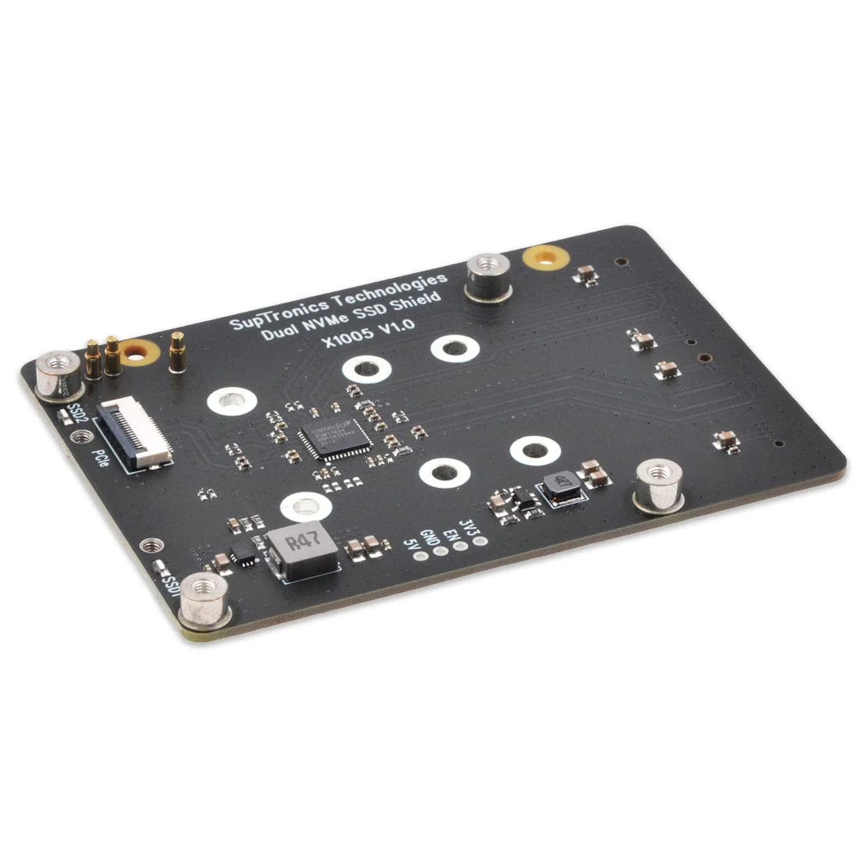 SupTronics X1005 Bottom-Mount Dual-NVMe Add-on for Raspberry Pi 5 - Image 6