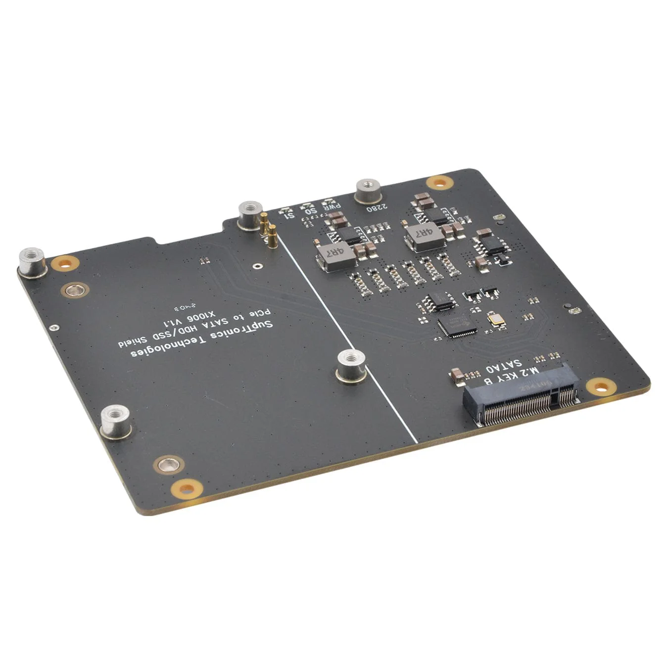 SupTronics X1006 2.5" SATA + M.2 SATA Expansion for Raspberry Pi 5 - Image 5