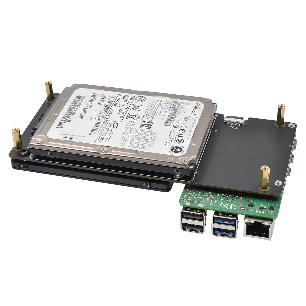 SupTronics X1007 Dual SATA Expansion for Raspberry Pi 5 - Image 3