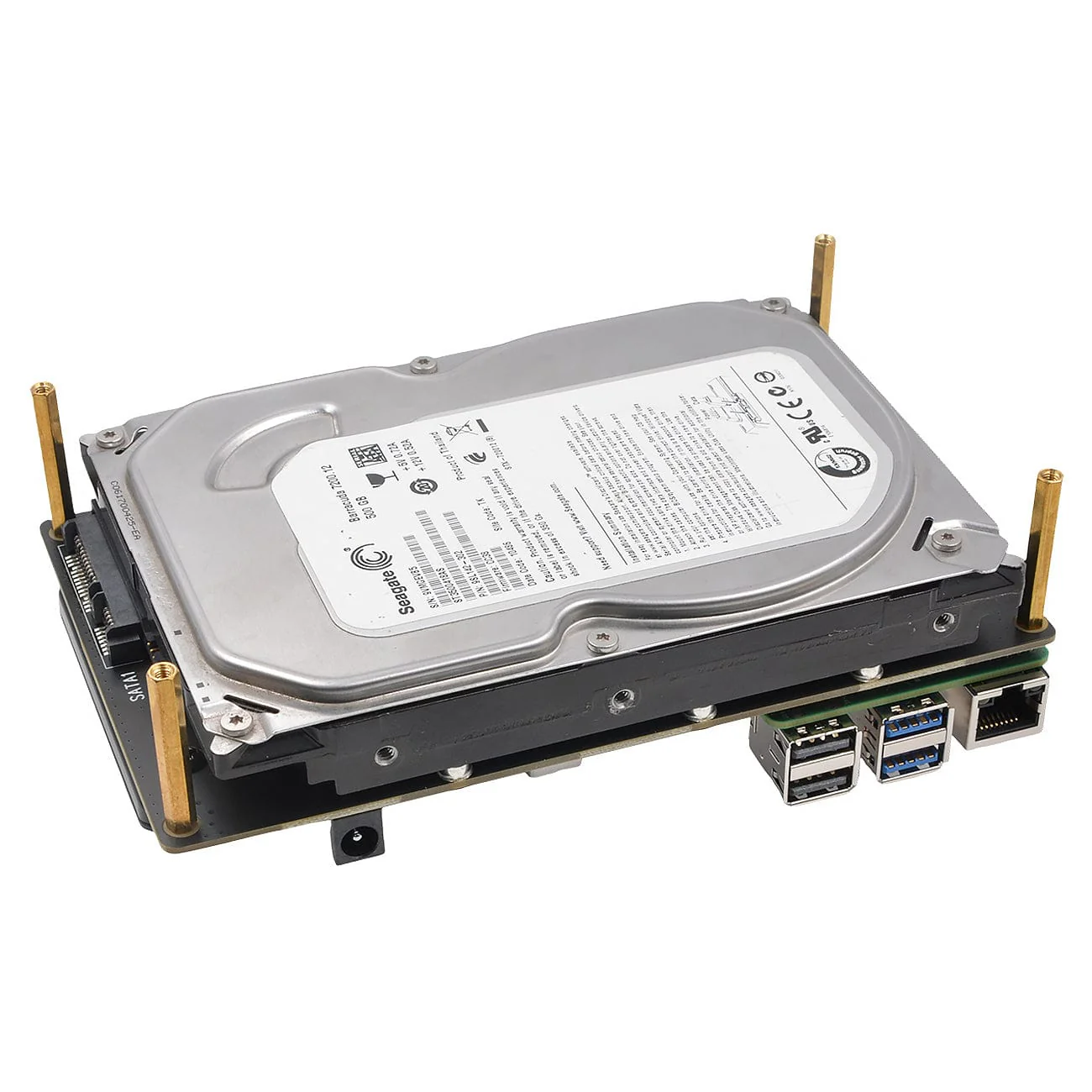 SupTronics X1008 3.5" + 2.5" SATA Expansion for Raspberry Pi 5 - Image 3
