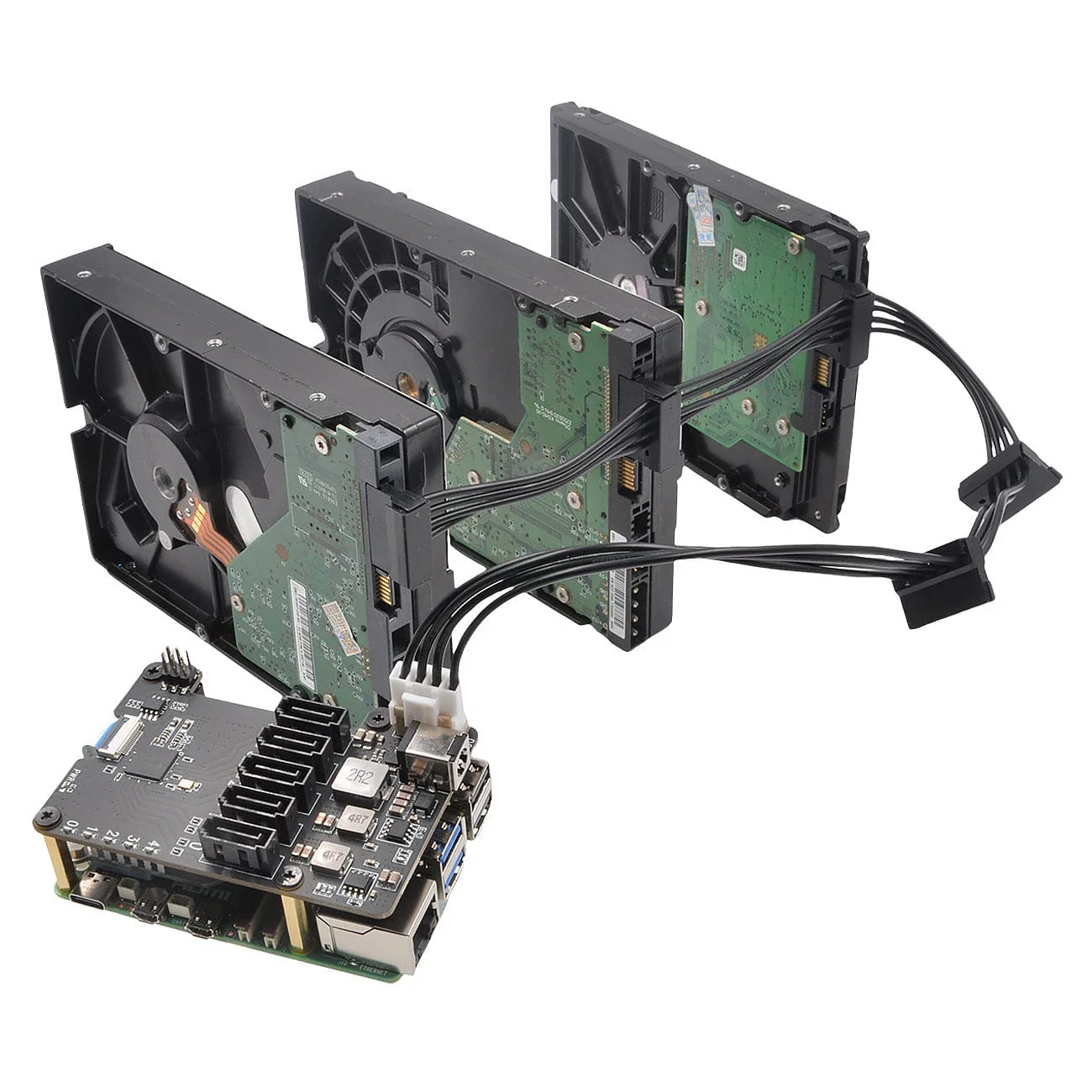 SupTronics X1009 5-Port SATA Add-on for Raspberry Pi 5 - Image 4