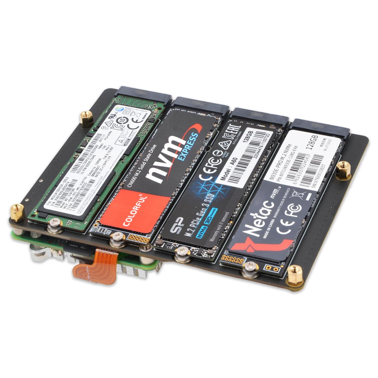 SupTronics X1011 Quad-NVMe Add-on for Raspberry Pi 5 - Image 4