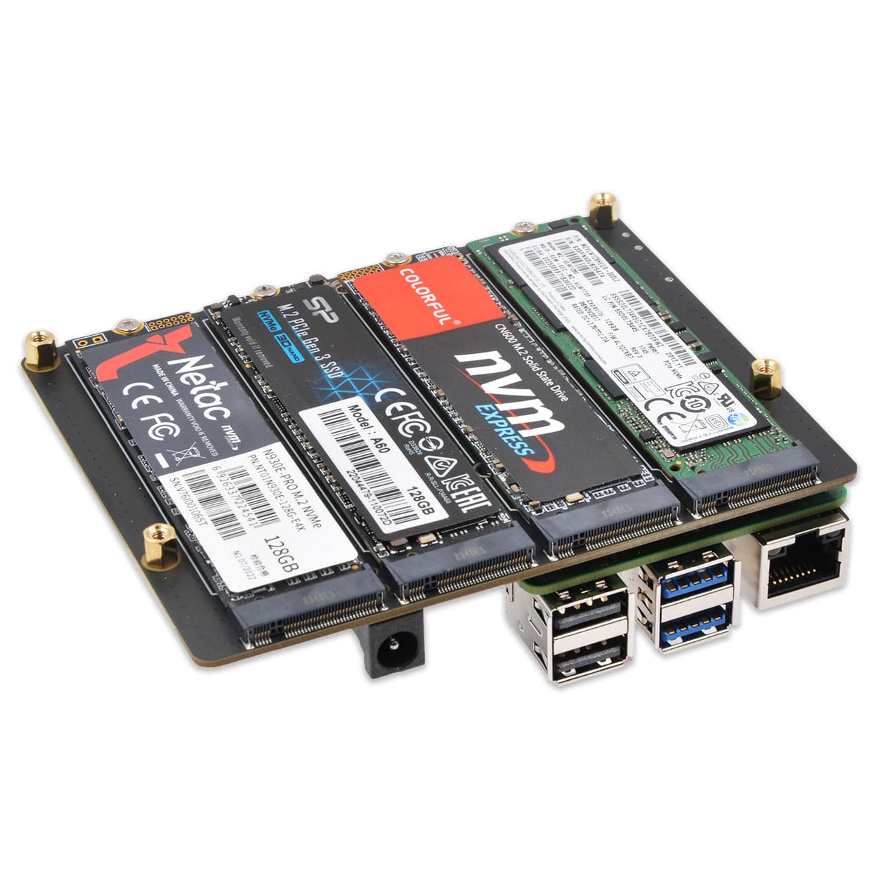 SupTronics X1011 Quad-NVMe Add-on for Raspberry Pi 5 - Image 5