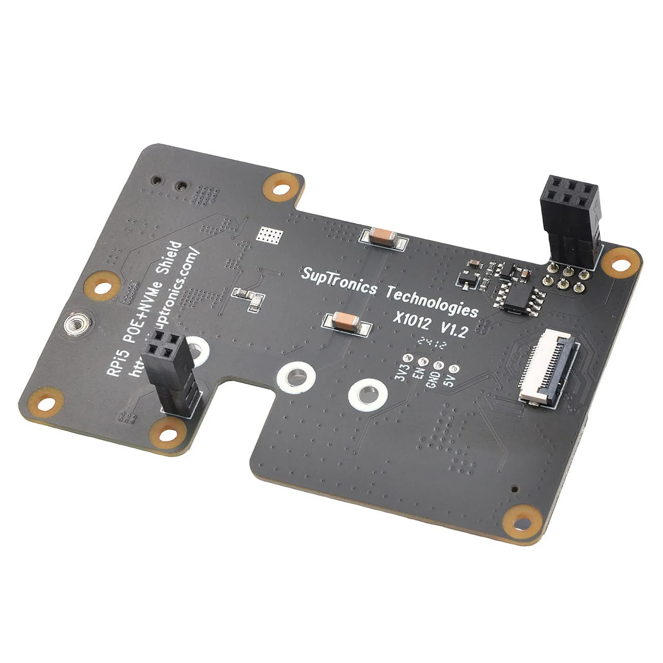 SupTronics X1012 NVMe + PoE Add-on for Raspberry Pi 5 - Image 4