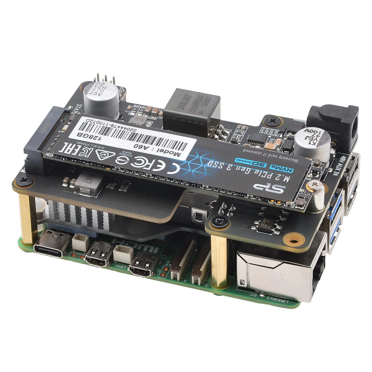 SupTronics X1012 NVMe + PoE Add-on for Raspberry Pi 5 - Image 5