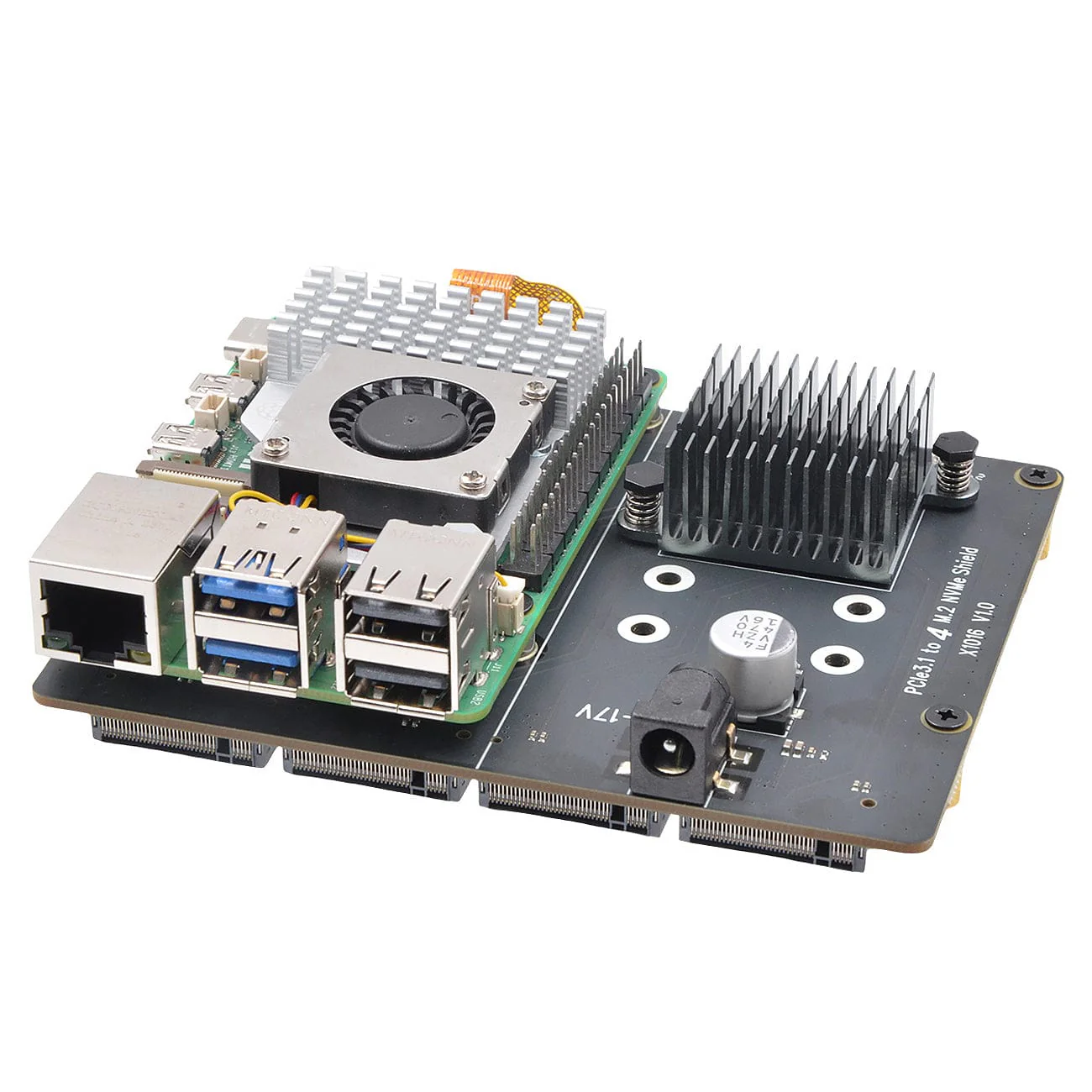 SupTronics X1016 Four-Slot NVMe Add-on for Raspberry Pi 5 - Image 6