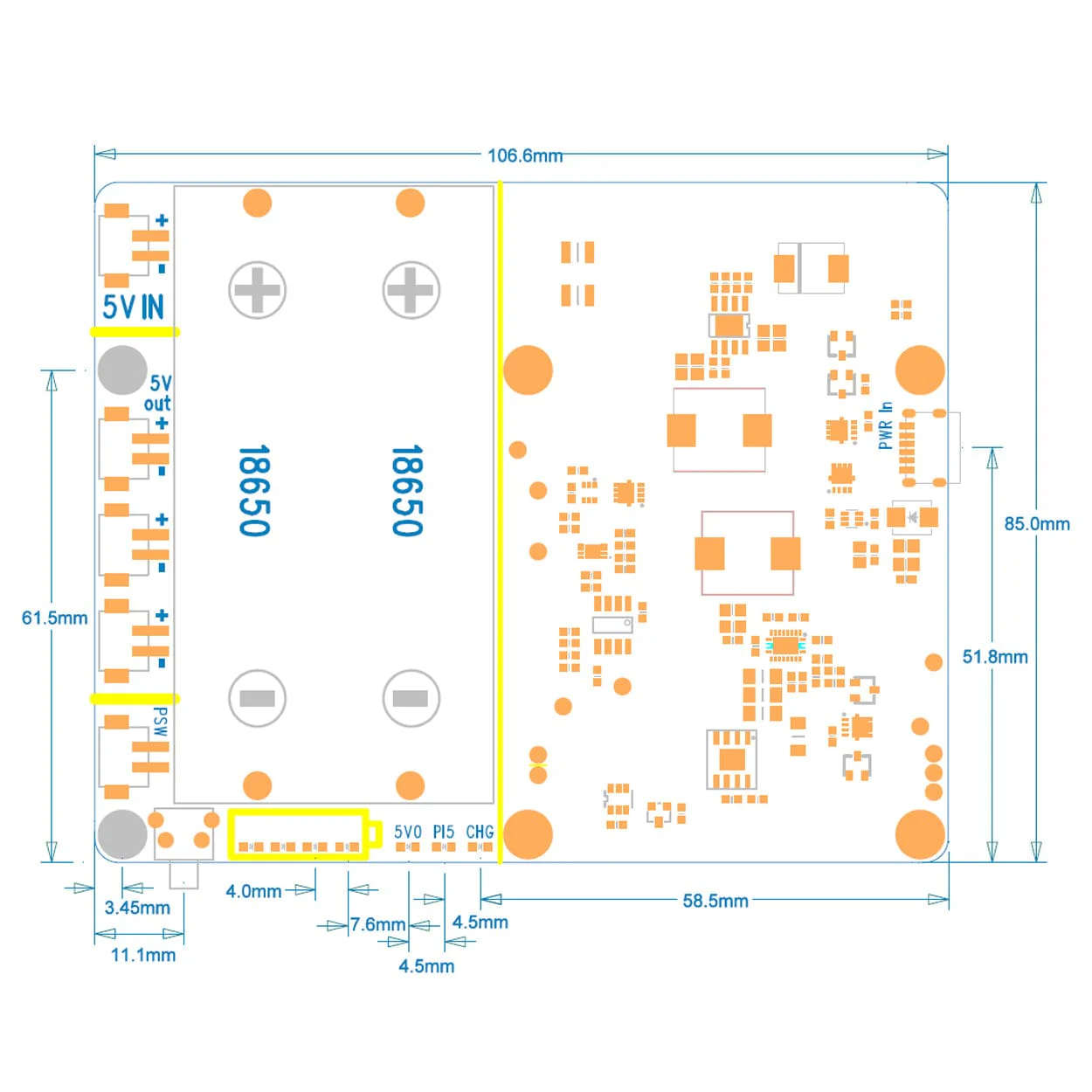 SupTronics X1201 2-Cell 18650 UPS for Raspberry Pi 5 - Image 7