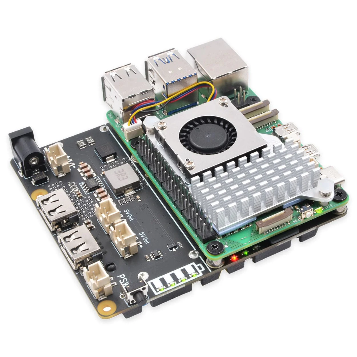 SupTronics X1202 4-Cell 18650 UPS for Raspberry Pi 5 - Image 3