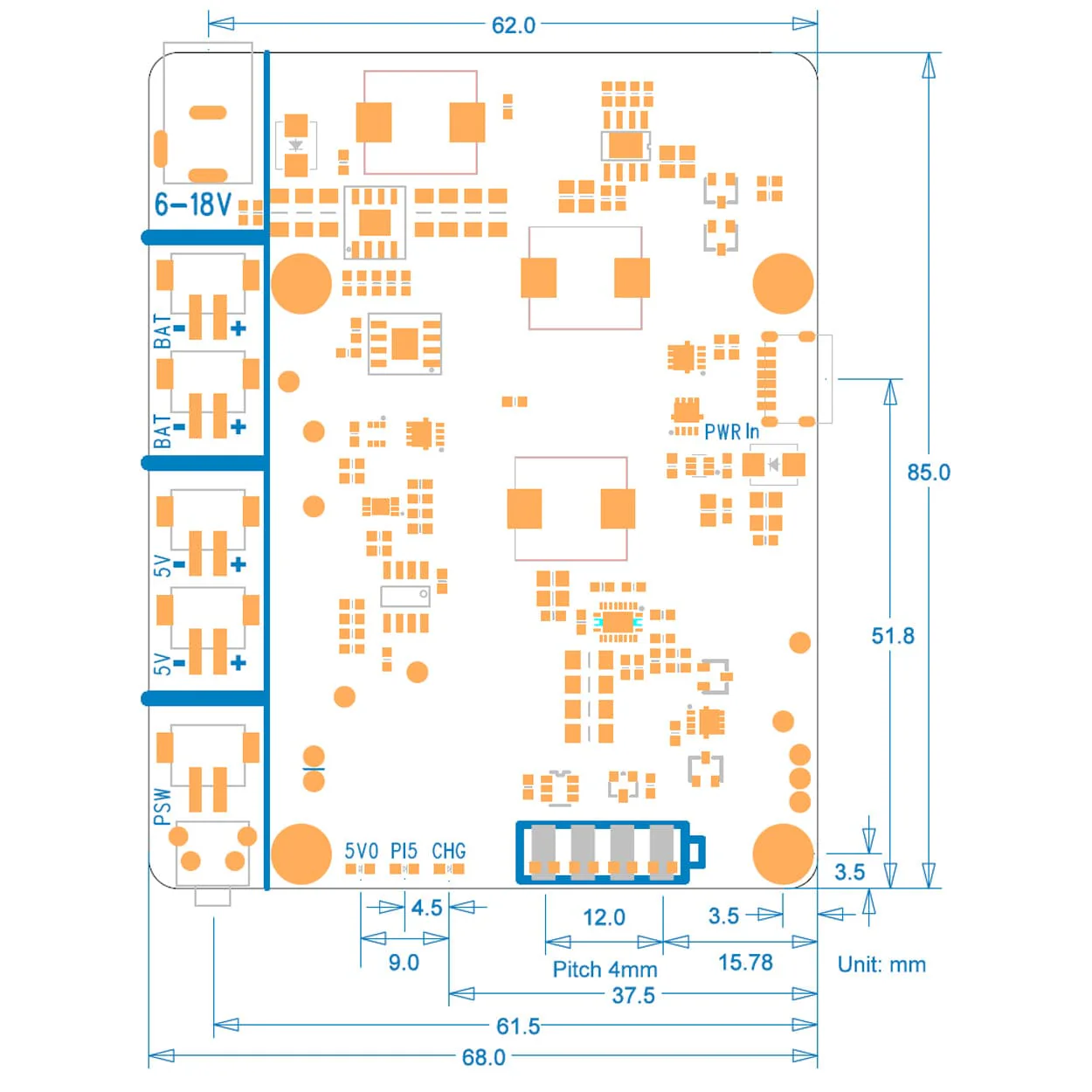 SupTronics X1203 UPS for Raspberry Pi 5 - Image 7