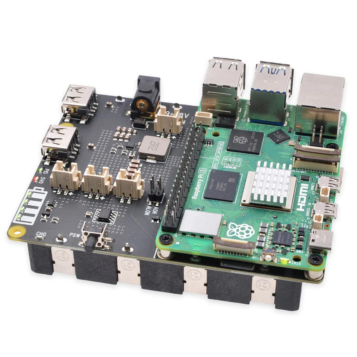 SupTronics X1206 4-Cell 21700 UPS for Raspberry Pi 5 - Image 3