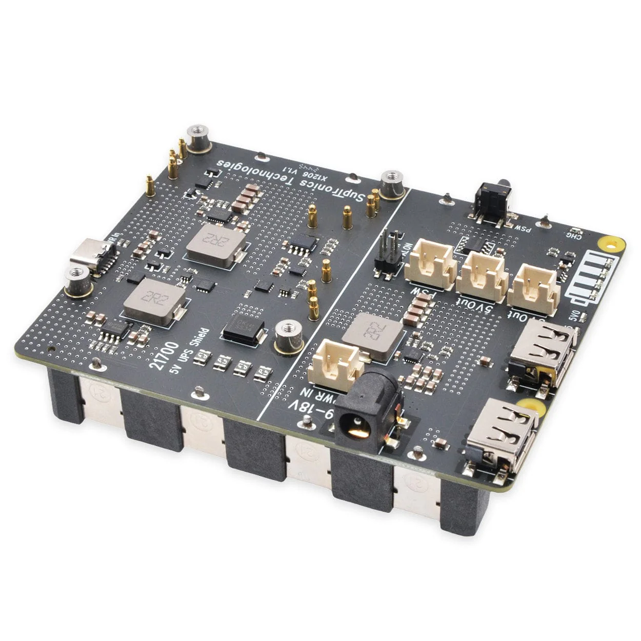 SupTronics X1206 4-Cell 21700 UPS for Raspberry Pi 5 - Image 6