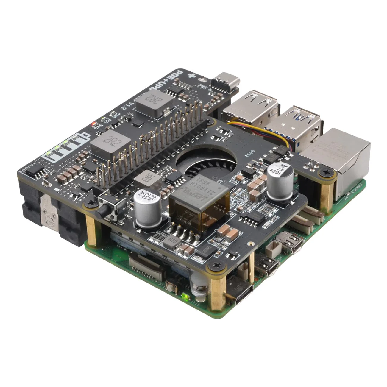 SupTronics X1207 PoE UPS HAT for Raspberry Pi 5 - Image 4