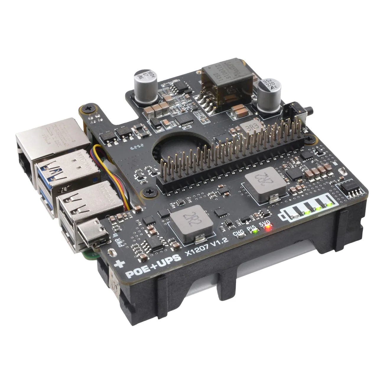 SupTronics X1207 PoE UPS HAT for Raspberry Pi 5 - Image 5