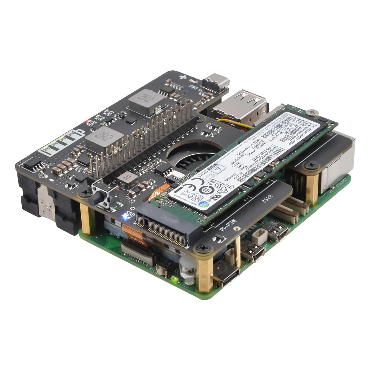 SupTronics X1208 UPS + M.2 2280 NVMe Add-on for Raspberry Pi 5 - Image 4