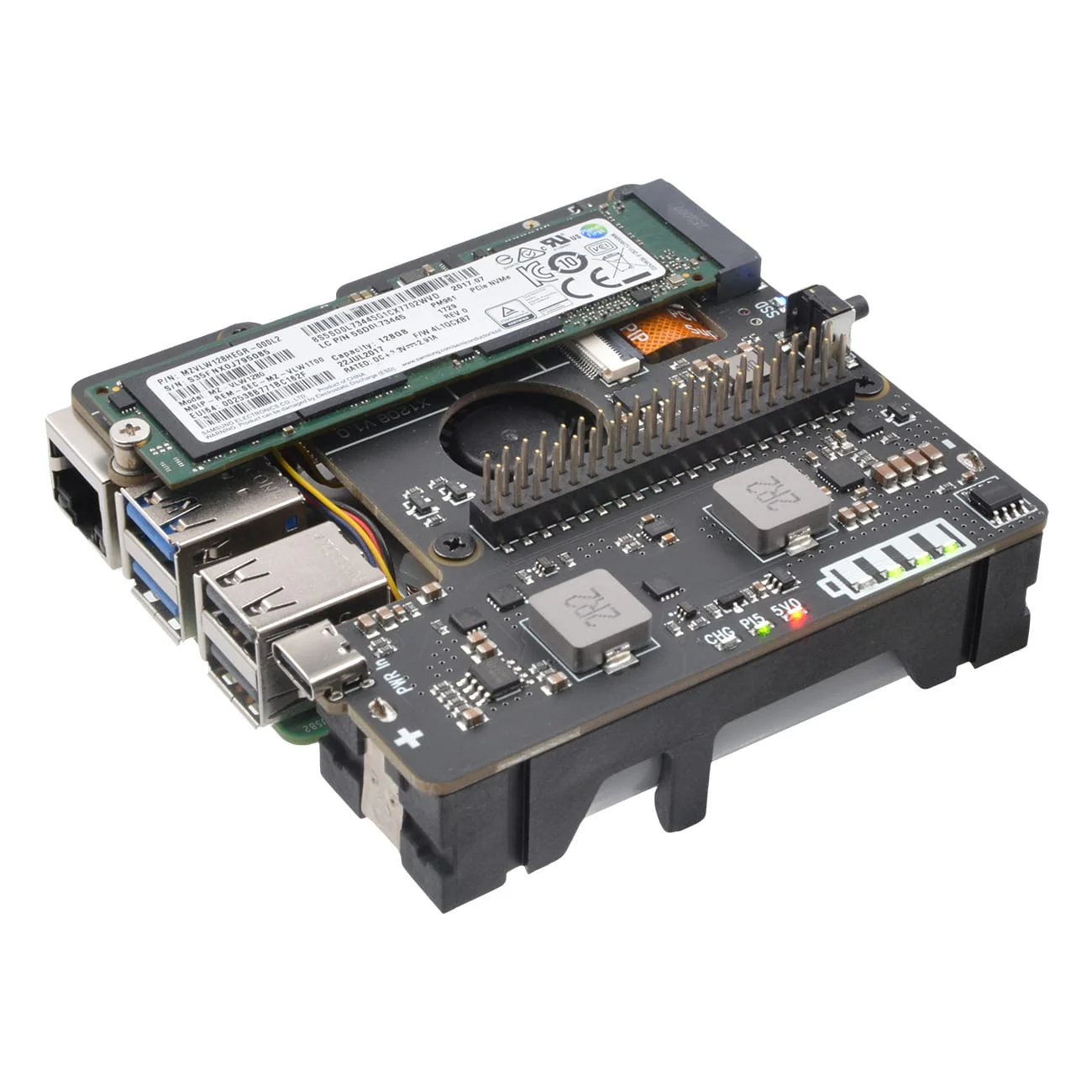 SupTronics X1208 UPS + M.2 2280 NVMe Add-on for Raspberry Pi 5 - Image 5