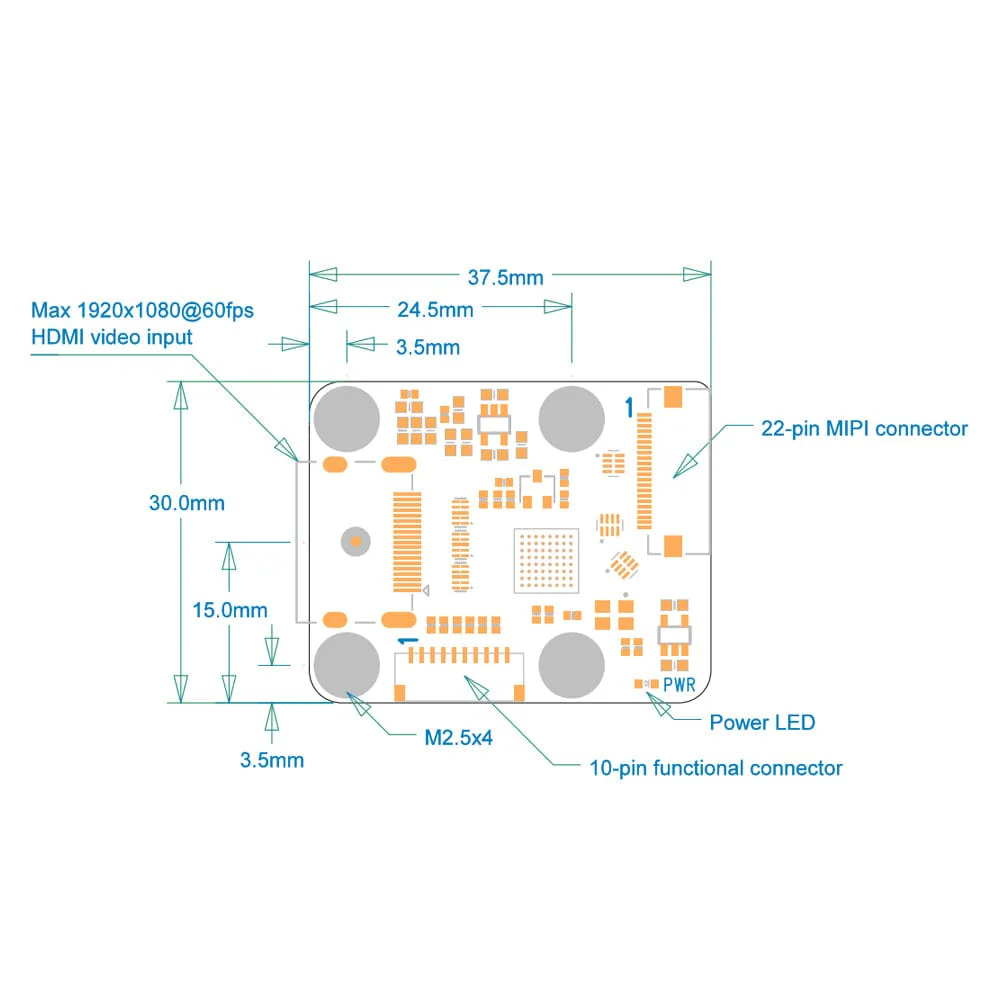 SupTronics X1300 HDMI to CSI-2 Bridge for Raspberry Pi 5 - Image 7