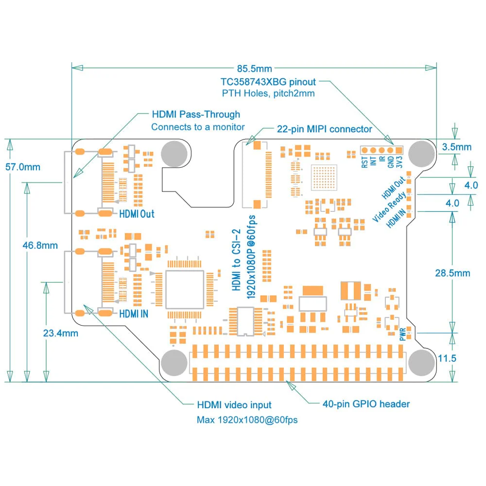 Suptronics X1301 HDMI to CSI-2 Bridge - Image 7