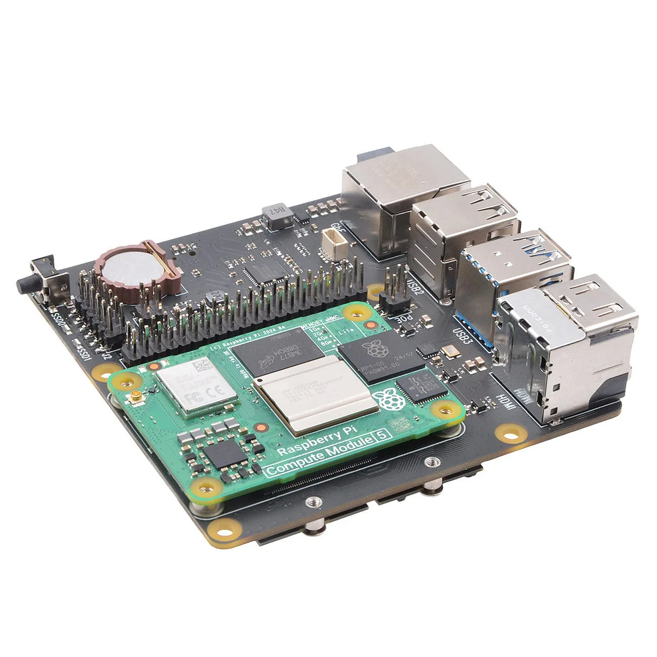 SupTronics X1500 Dual NVMe IO Board for CM5 - Image 4