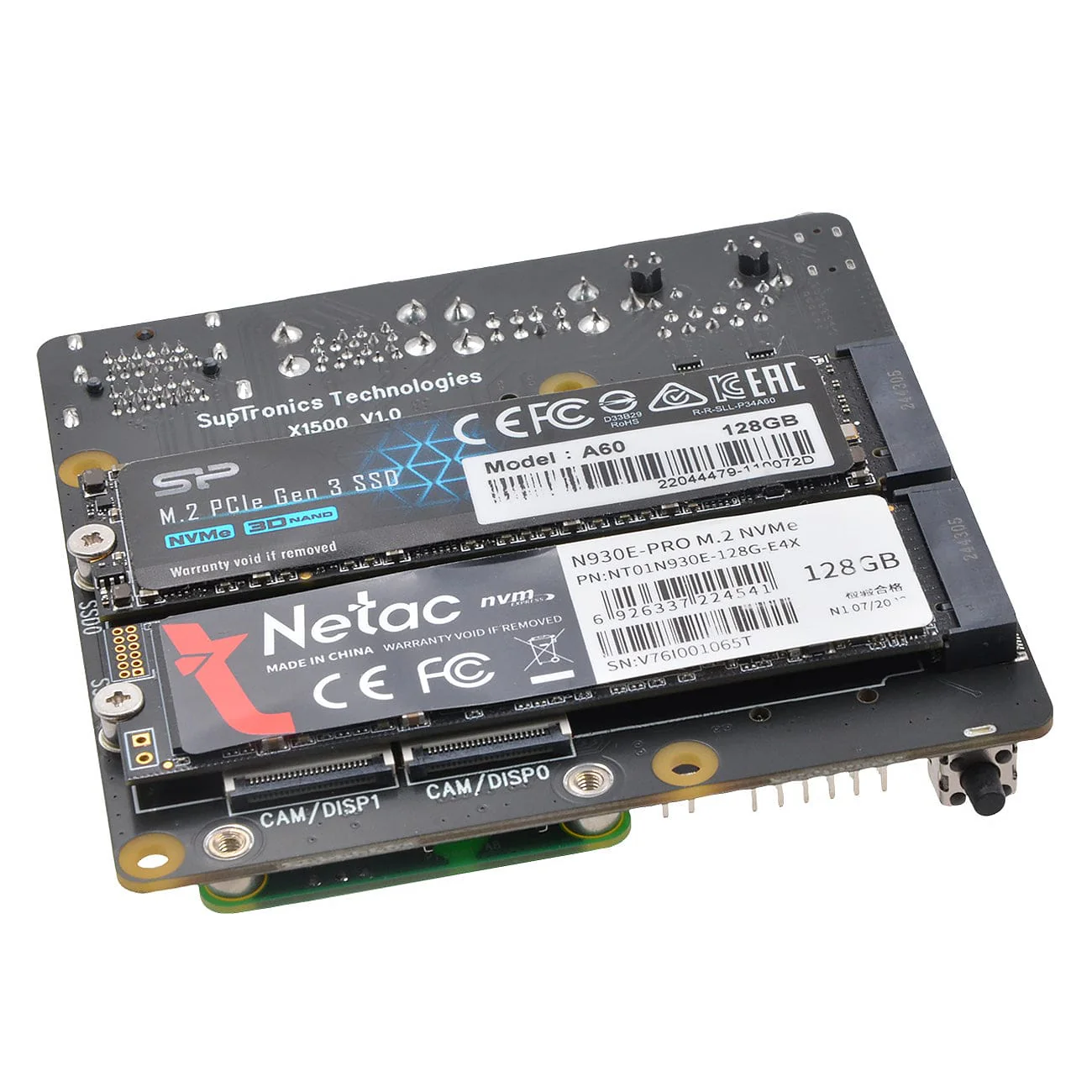 SupTronics X1500 Dual NVMe IO Board for CM5 - Image 5