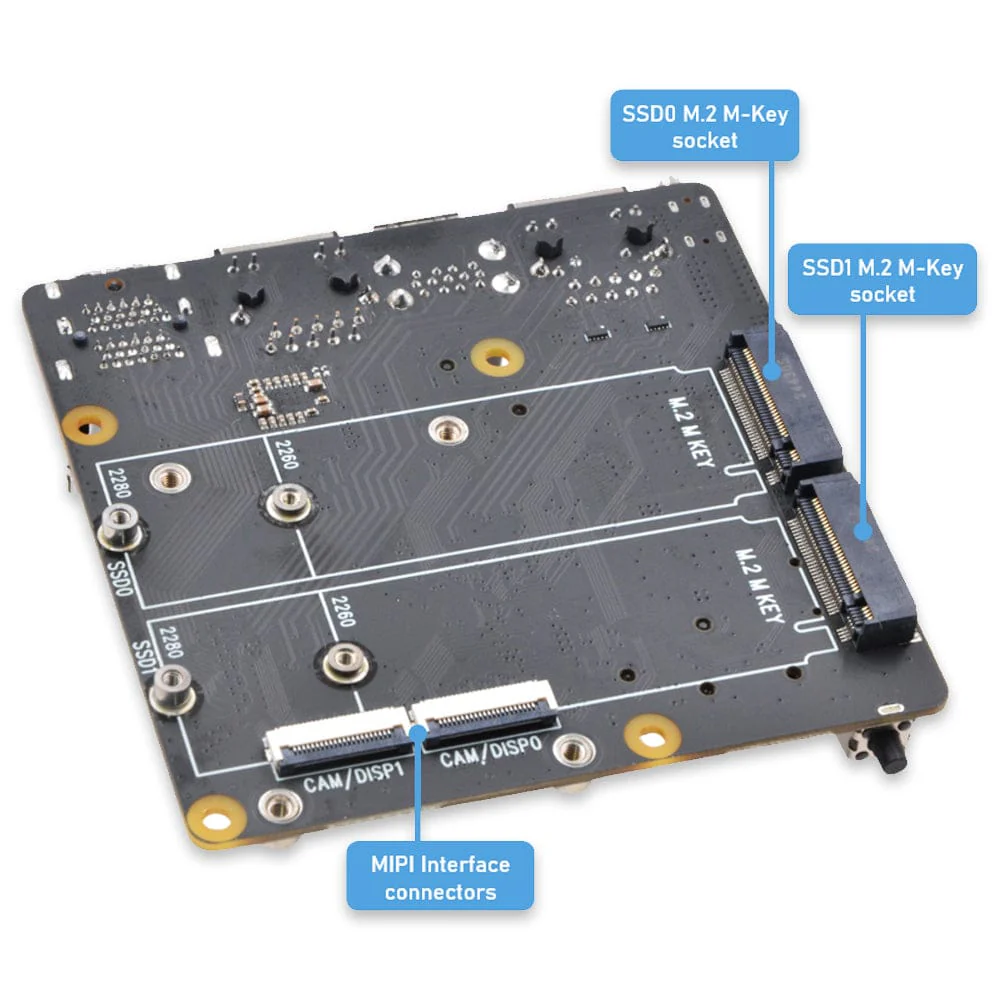 SupTronics X1501 Dual Ethernet Dual NVMe IO Board for CM5 - Image 7