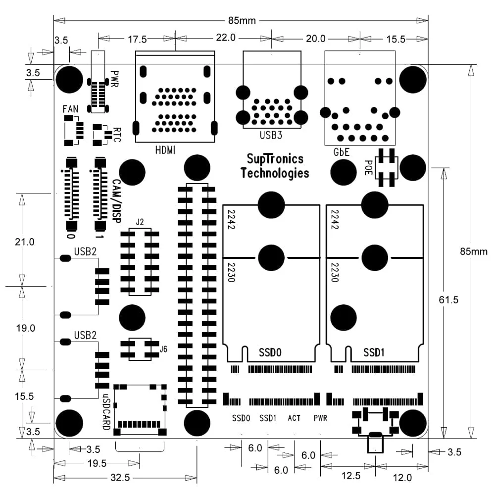 SupTronics X1507 Fanless Dual NVME IO Board for CM5 - Image 10