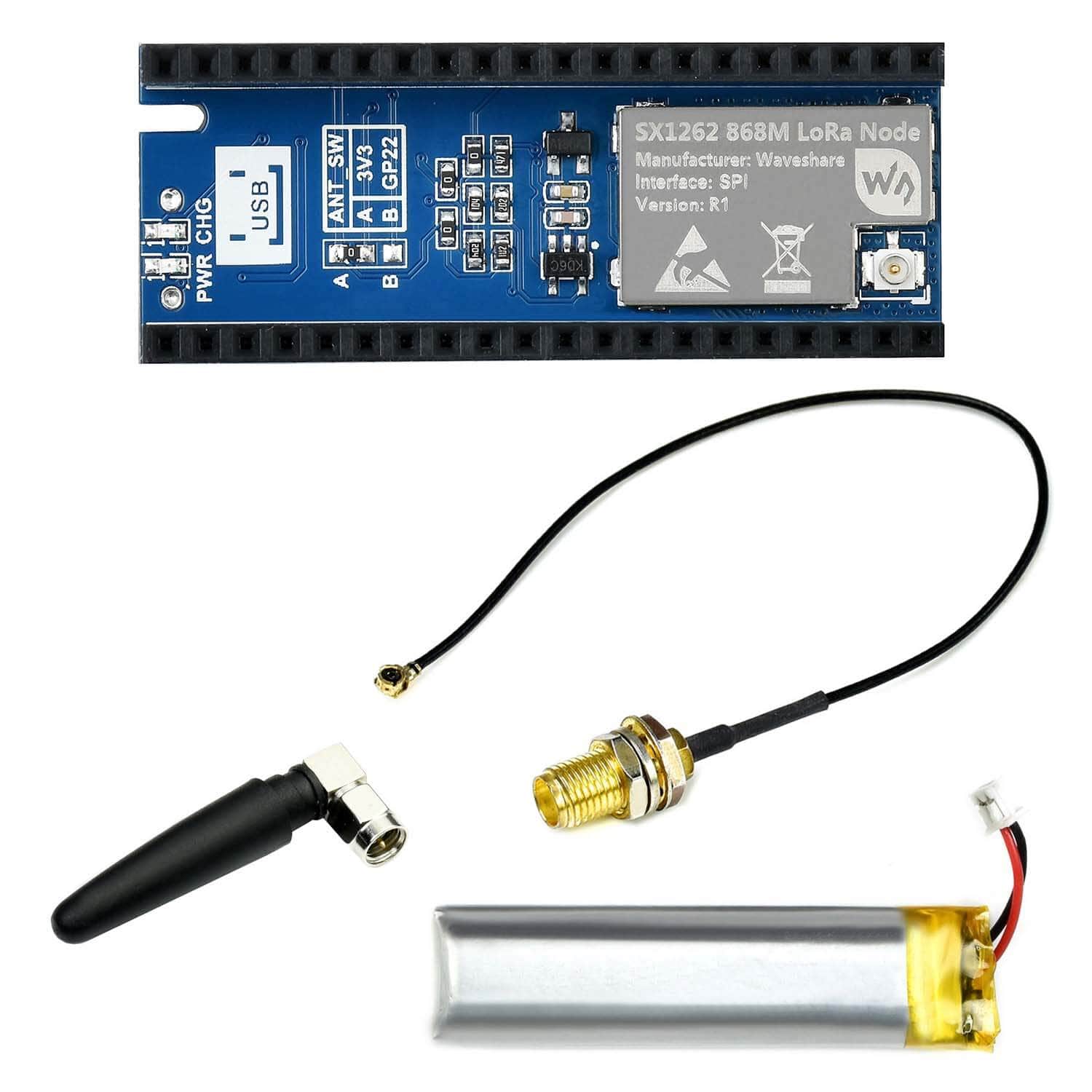 SX1262 868MHz LoRa Node Module for Raspberry Pi Pico - Image 5