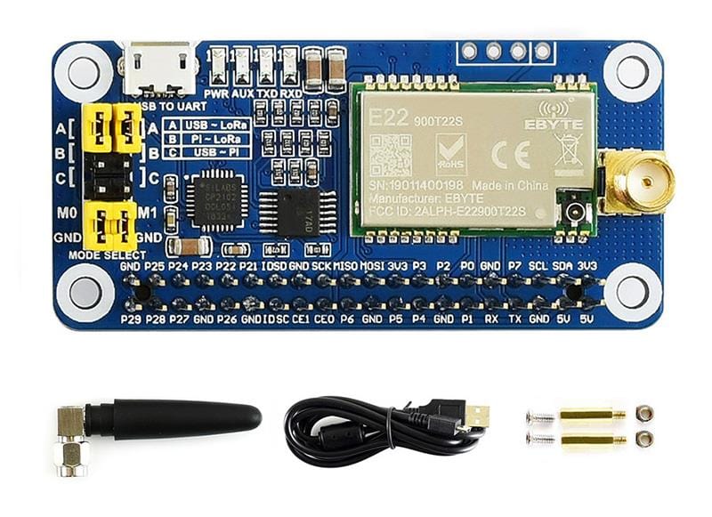 SX1262 LoRa HAT for Raspberry Pi - 868MHz (for Europe, Asia, Africa) - Image 6
