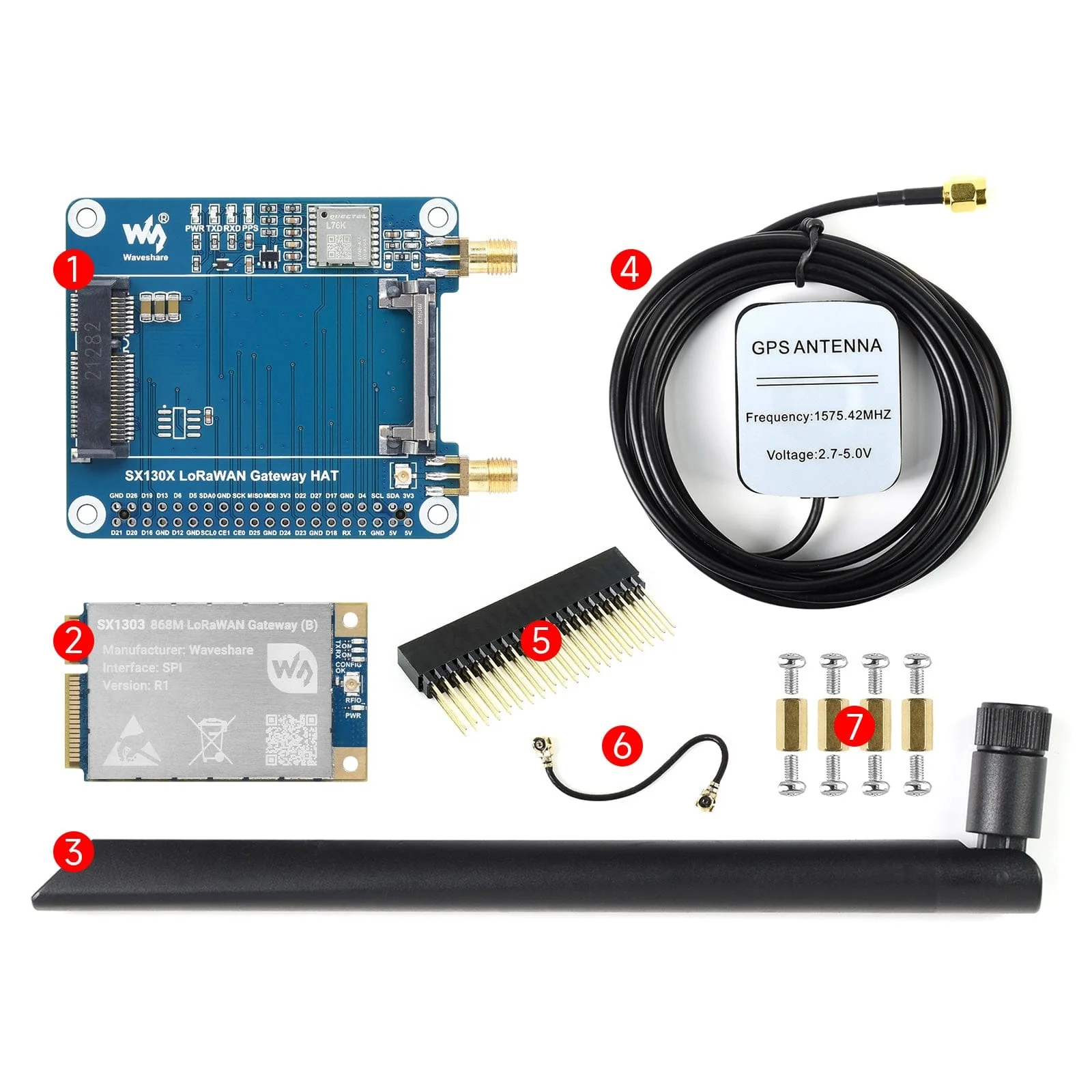 SX1303 868MHz LoRaWAN Gateway HAT for Raspberry Pi - Image 5