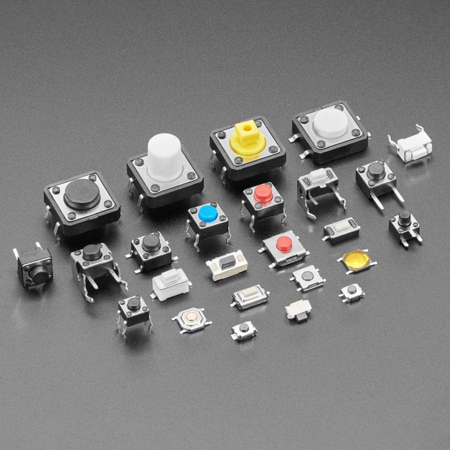 Tactile Switch Assortment - 25 Different Buttons with 10 Pieces of Each - Image 2