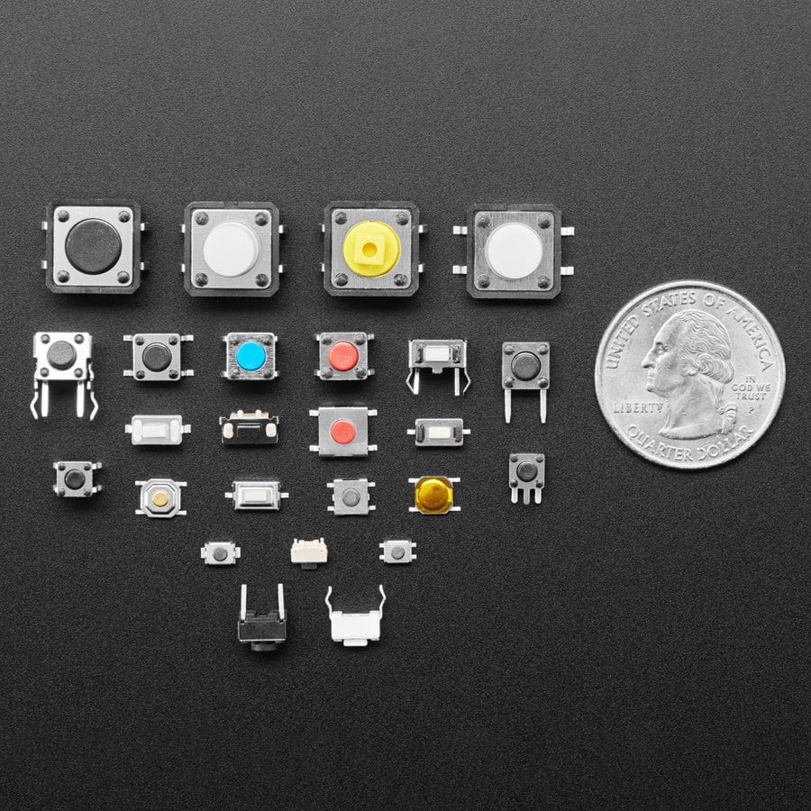 Tactile Switch Assortment - 25 Different Buttons with 10 Pieces of Each - Image 3